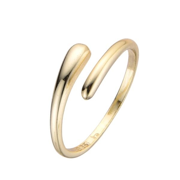 Anillo Lagrima De Oro